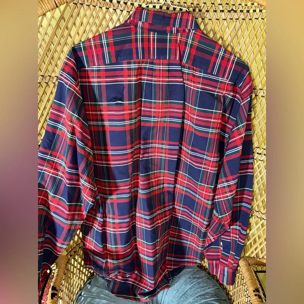 Ralph Lauren Men’s Big Shirt Plaid Size L - Picture 3 of 6